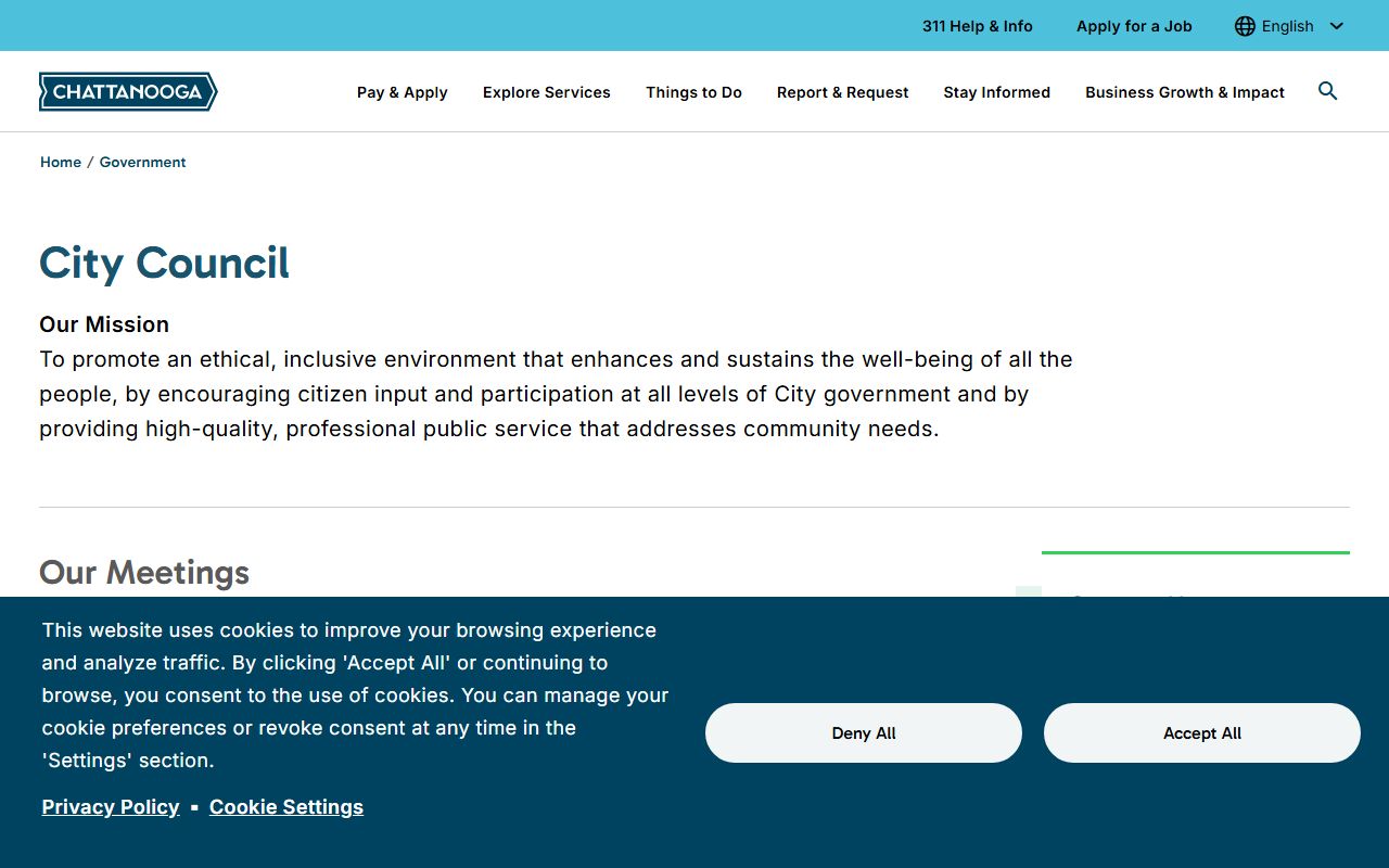 Chattanooga Marriage Records city council resource from the City of Chattanooga
