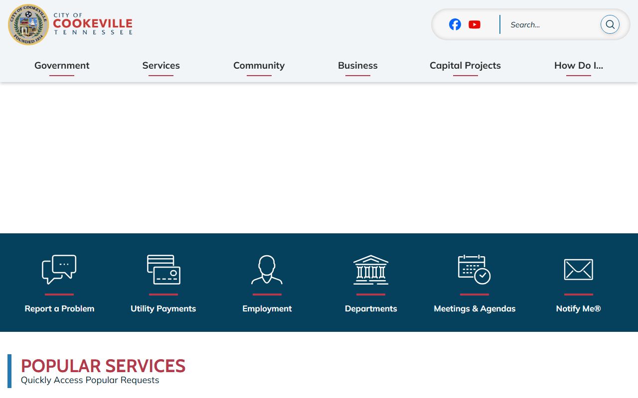 Cookeville Marriage Records page at the City of Cookeville website