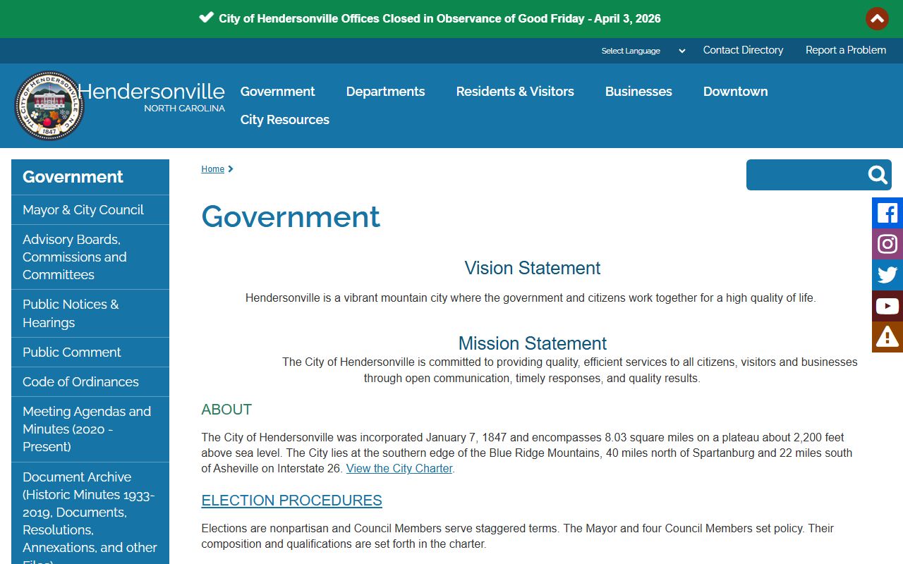 Hendersonville local government resource for marriage records research