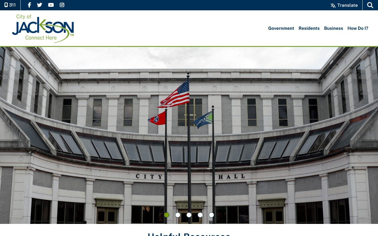 Jackson Marriage Records page for the City of Jackson