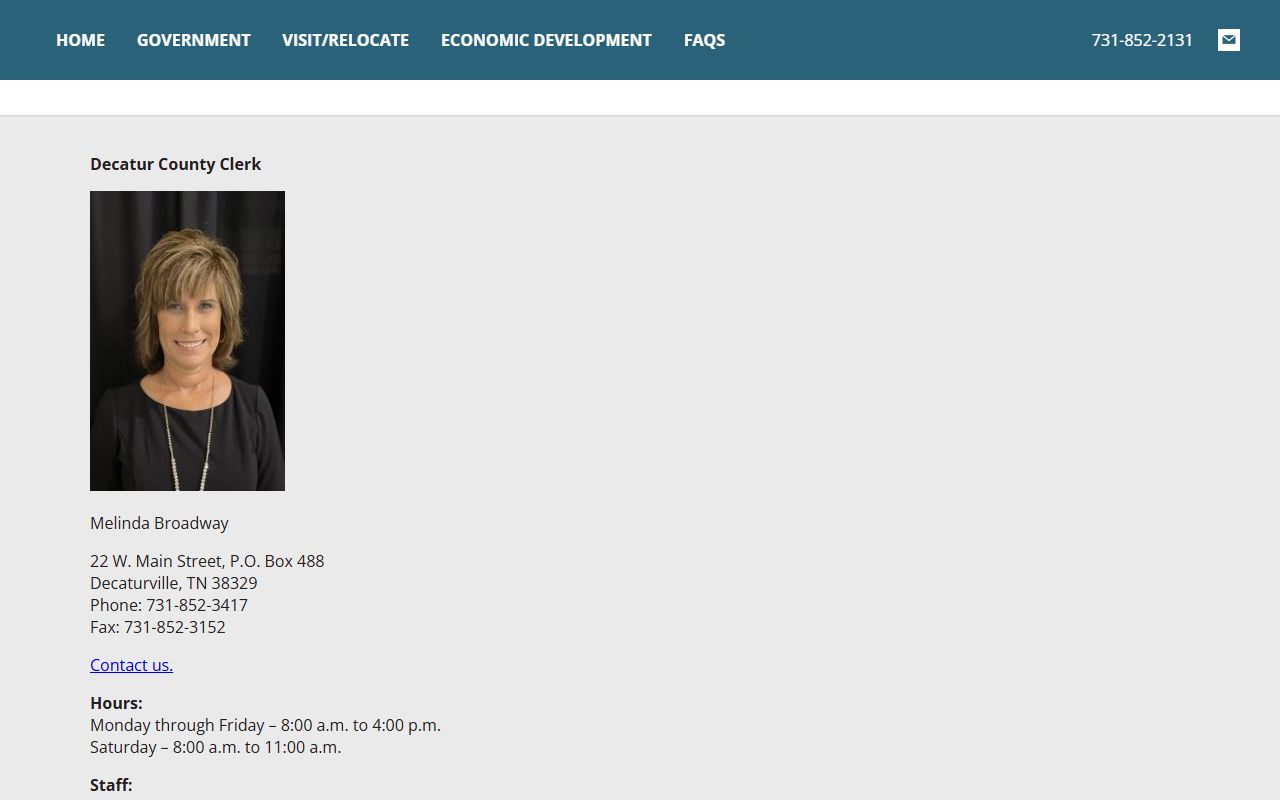 Decatur County Marriage Records office at the Decatur County Clerk website