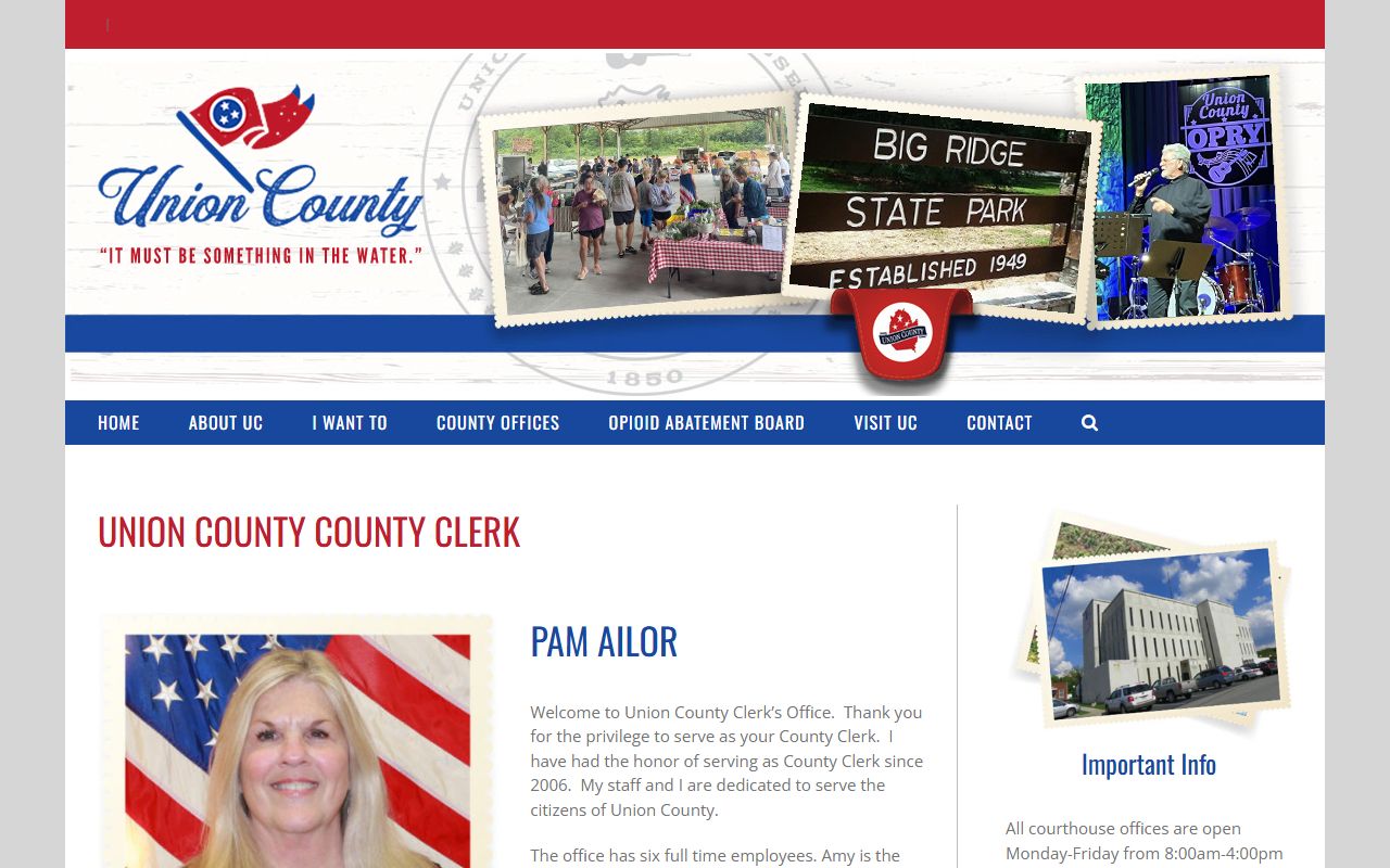 Union County Marriage Records office at the Union County Clerk website