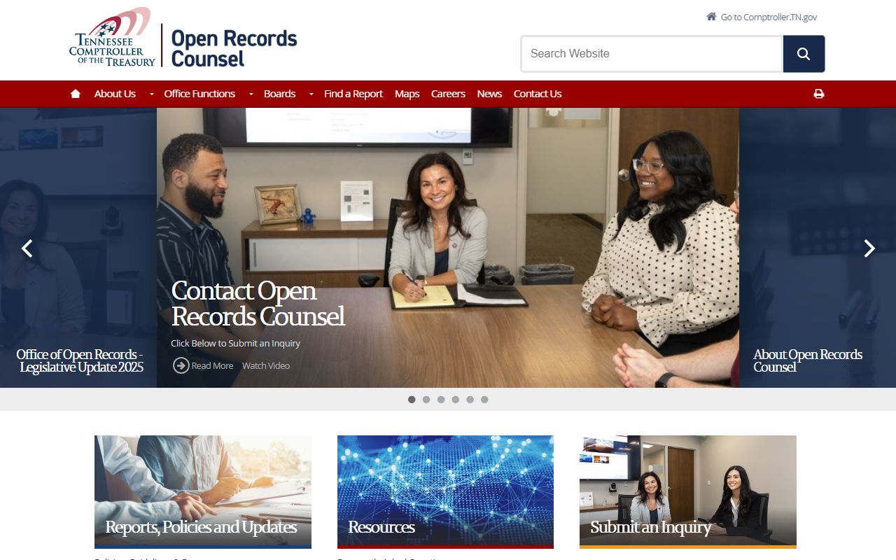 Tennessee open records guidance relevant to marriage records access
